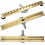 Трап душевой Rea Neox Slim Pro Matt Gold